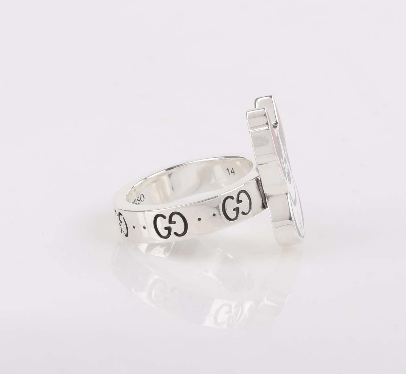 Gucci Orso Dog Ring in Sterling Silver
