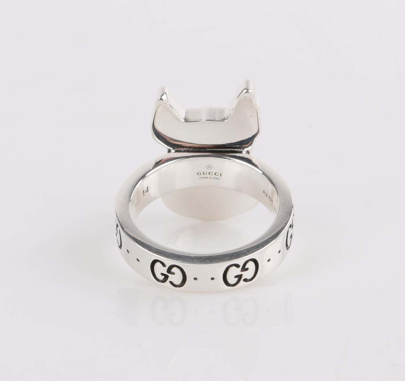 Gucci Orso Dog Ring in Sterling Silver