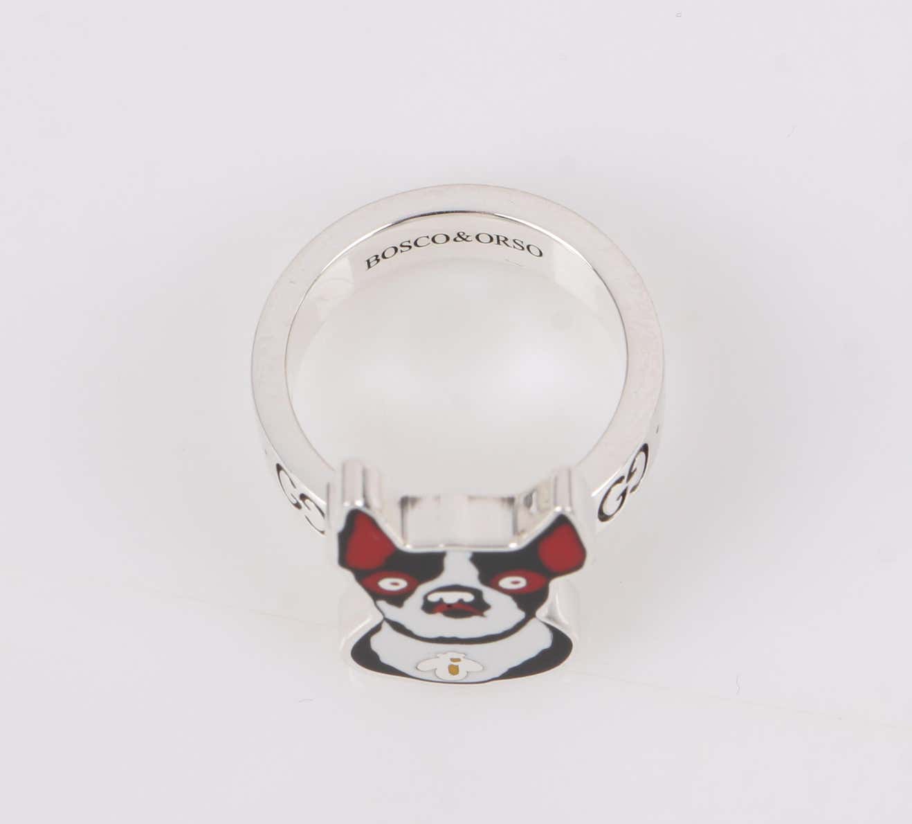 Gucci Orso Dog Ring in Sterling Silver