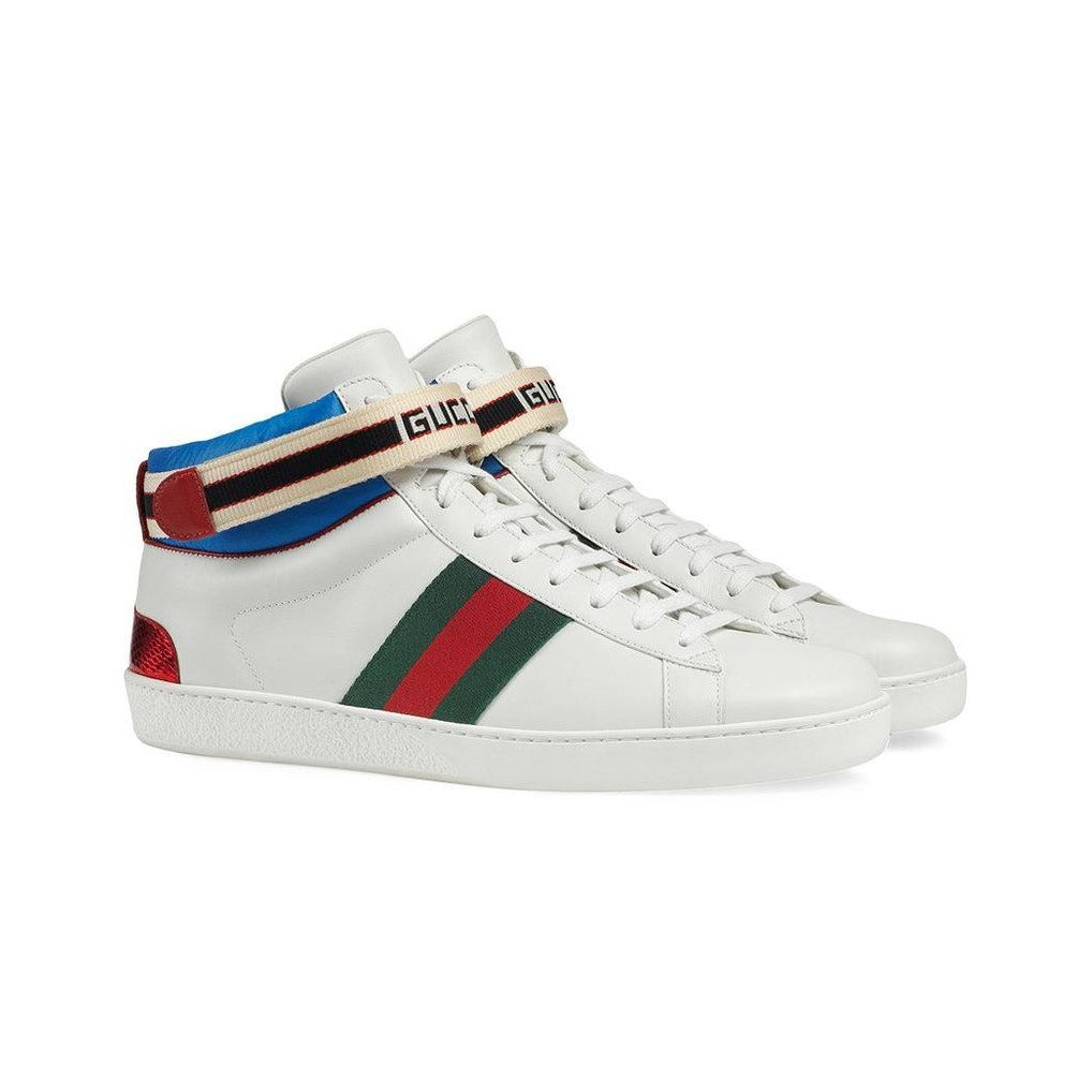 Gucci Stripe Ace High-top Sneakers