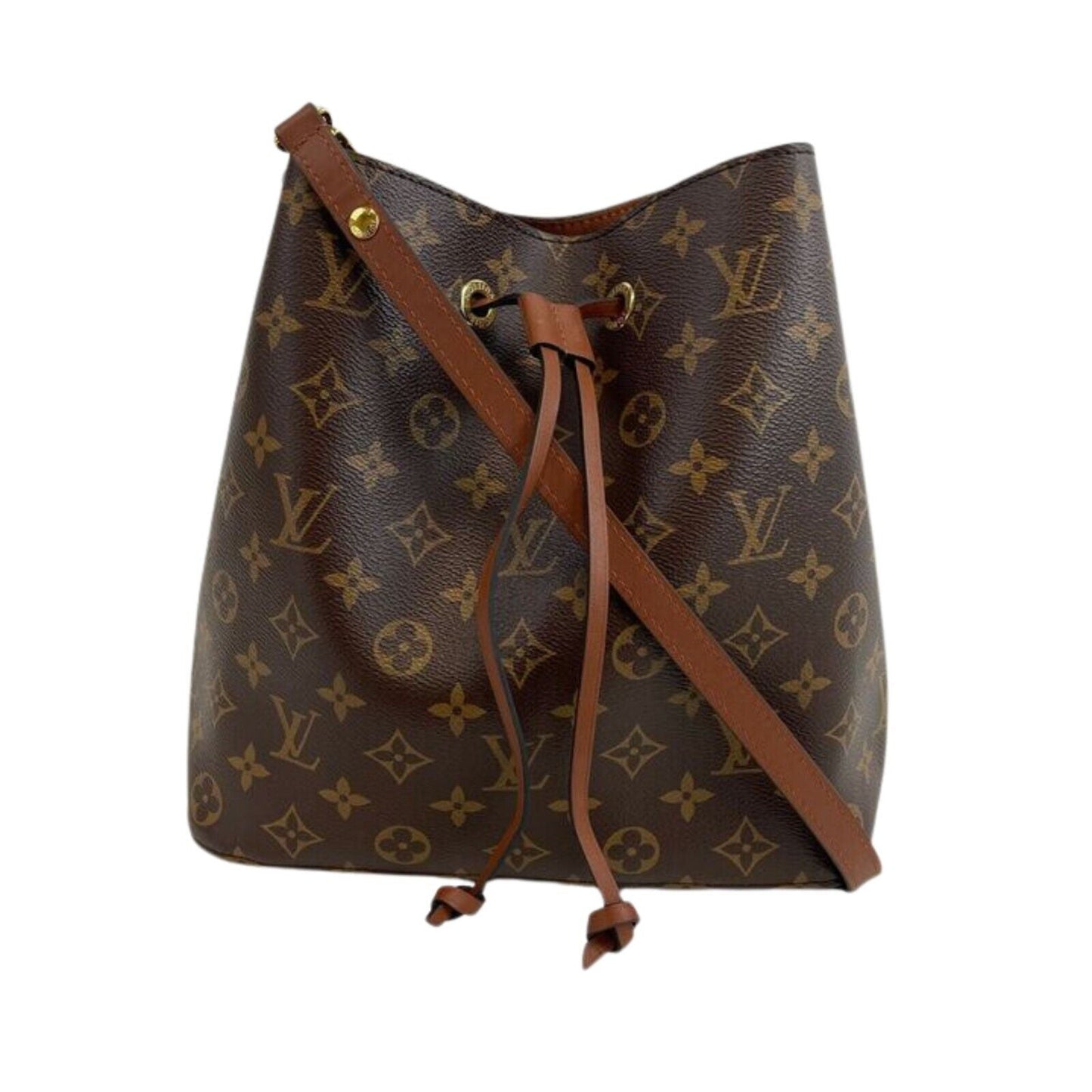 LOUIS VUITTON - Neonoe MM Monogram Brown Canvas Shoulder Bag FULL KIT