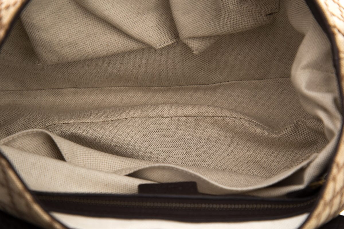 Gucci Vintage Brown Damen Canvas Handbag