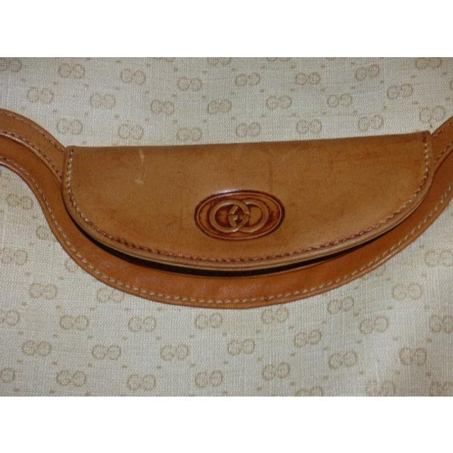 Gucci Supreme Shoulder Micro Guccissima Print Dual Strap Brown Leather And Gg Leather Cross Body