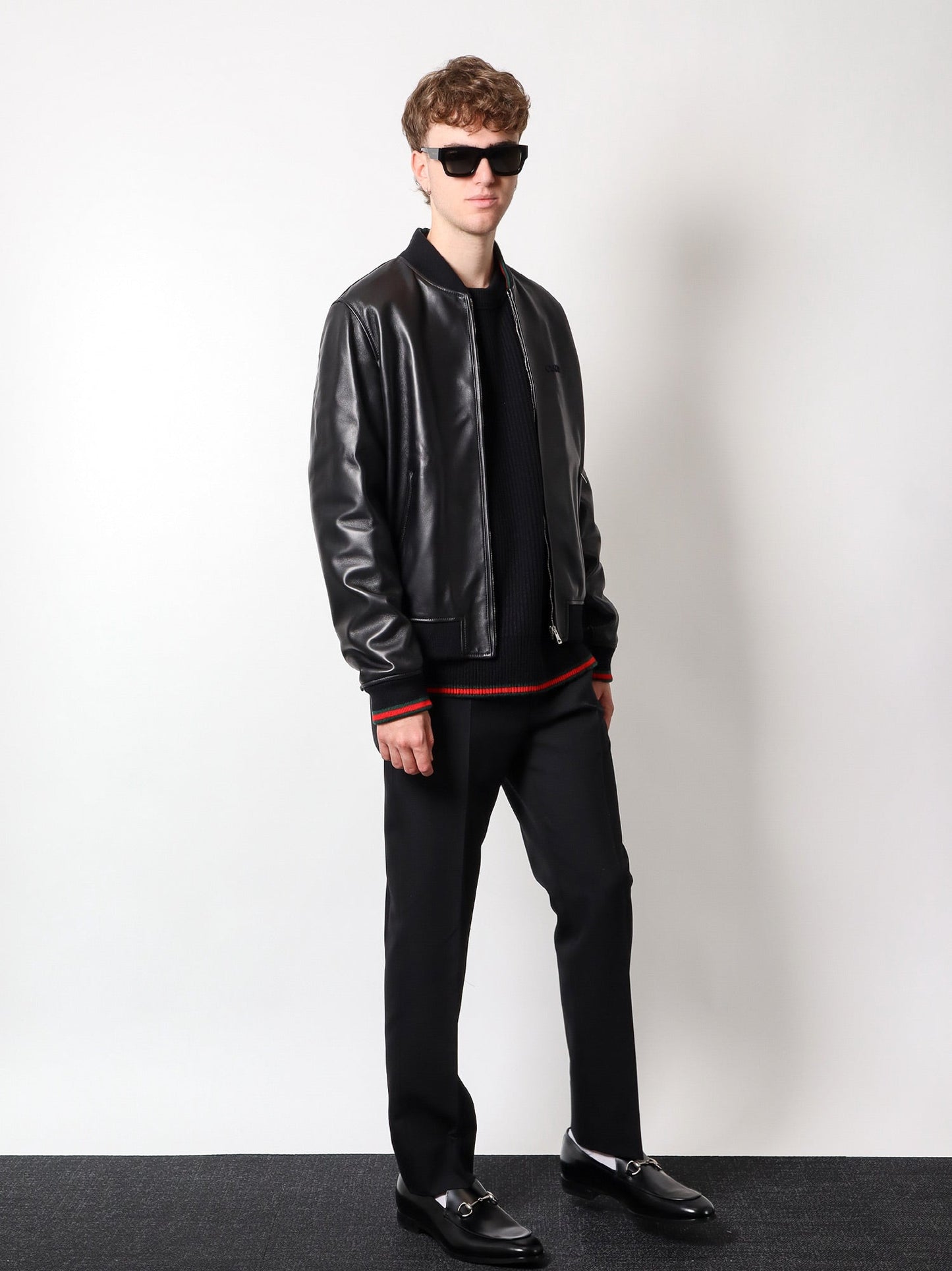 Gucci Man Gucci Man Black Leather Jackets
