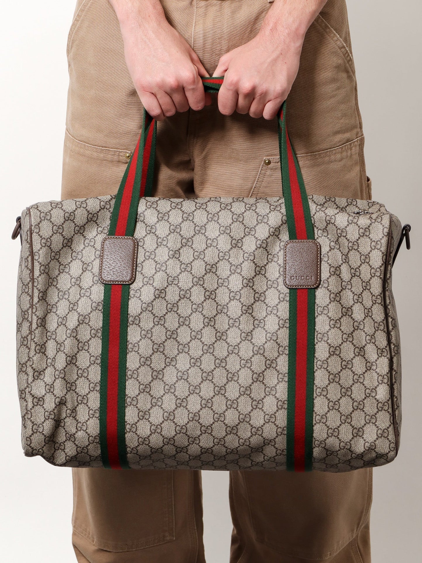Gucci Man Gucci Man Beige Travel Bags