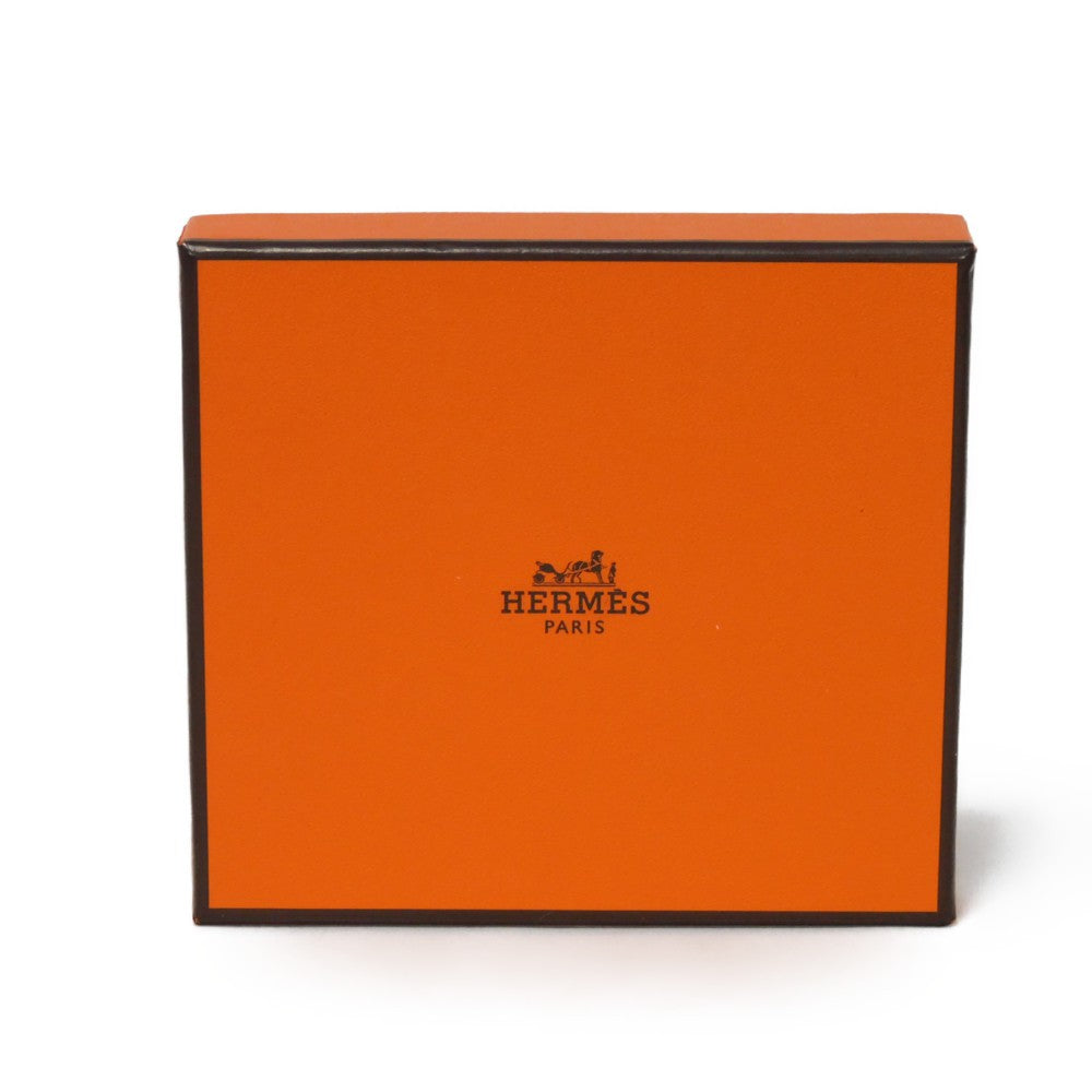 HERMES Coin case Vaugham Tofi Madame Calfskin Pressed Toffee Brown Snap Button Coin Pocket Wallet Bastia Women(Unisex) Used