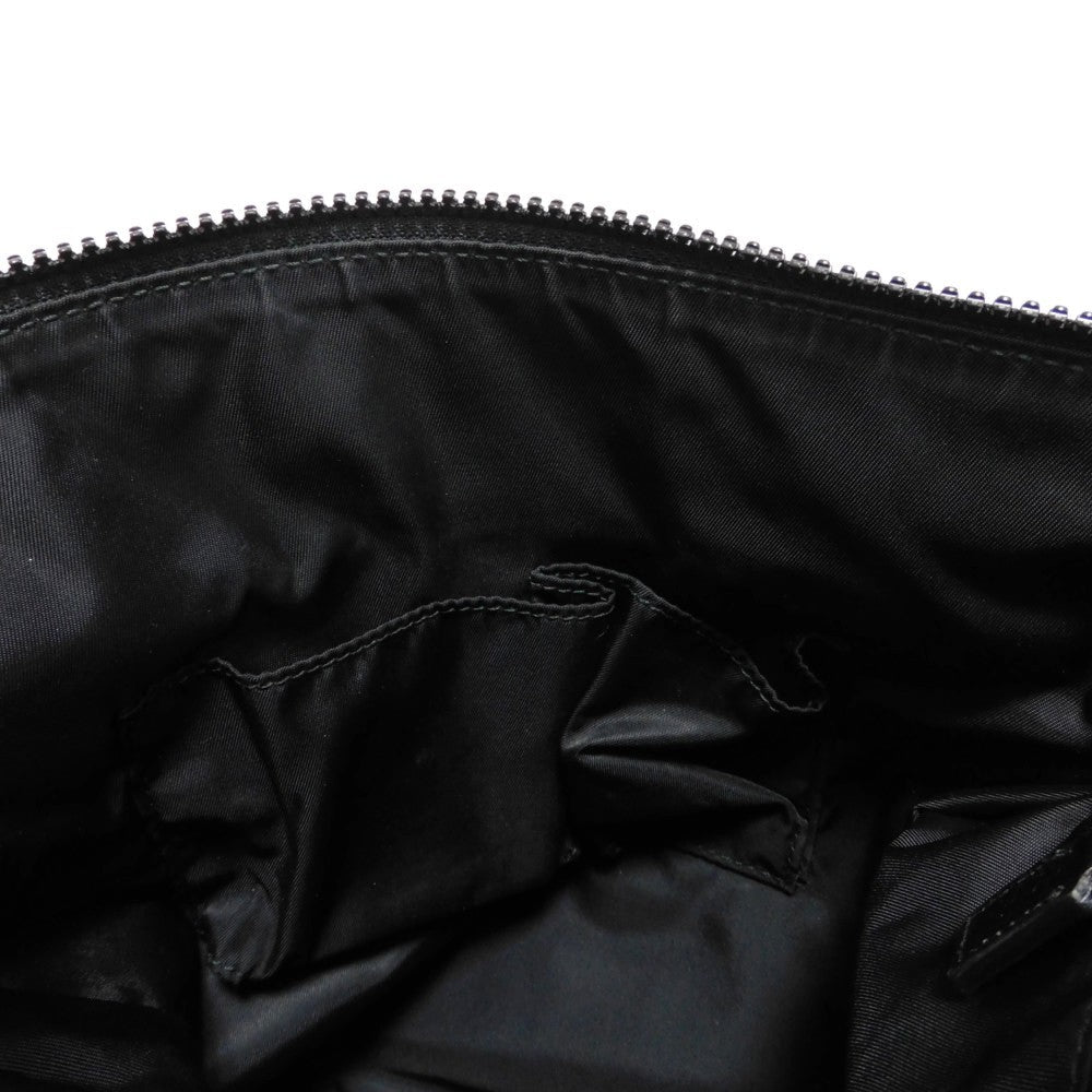 GUCCI Shoulder Bag 510342 K28BN 1000 Nylon canvas x calf leather (embossed) black Logo embossed Calfskin nylon GG nylon Small messenger bag mens(Unisex) Used