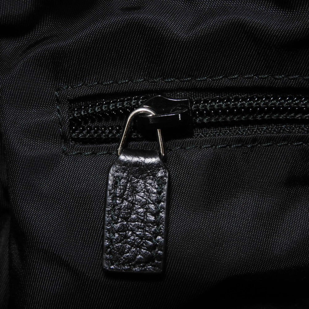 GUCCI Shoulder Bag 510342 K28BN 1000 Nylon canvas x calf leather (embossed) black Logo embossed Calfskin nylon GG nylon Small messenger bag mens(Unisex) Used