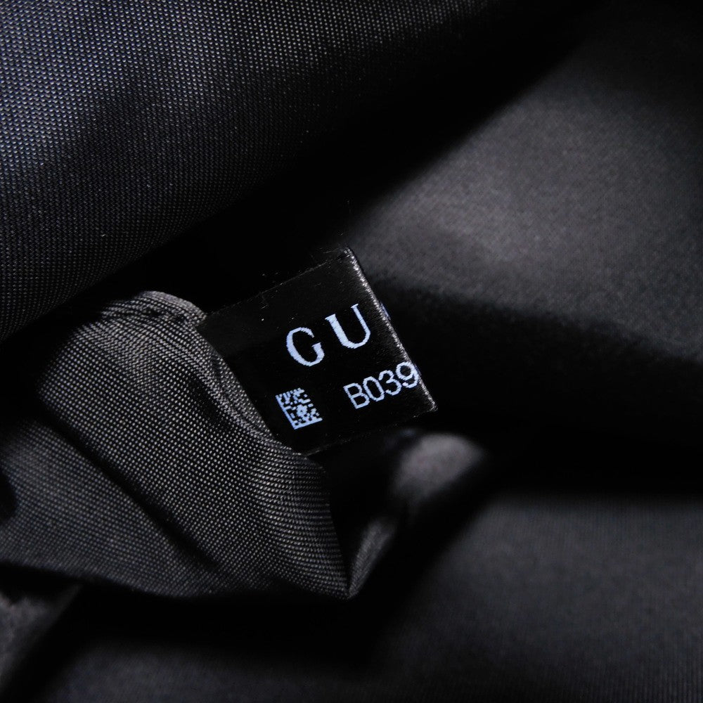 GUCCI Shoulder Bag 510342 K28BN 1000 Nylon canvas x calf leather (embossed) black Logo embossed Calfskin nylon GG nylon Small messenger bag mens(Unisex) Used