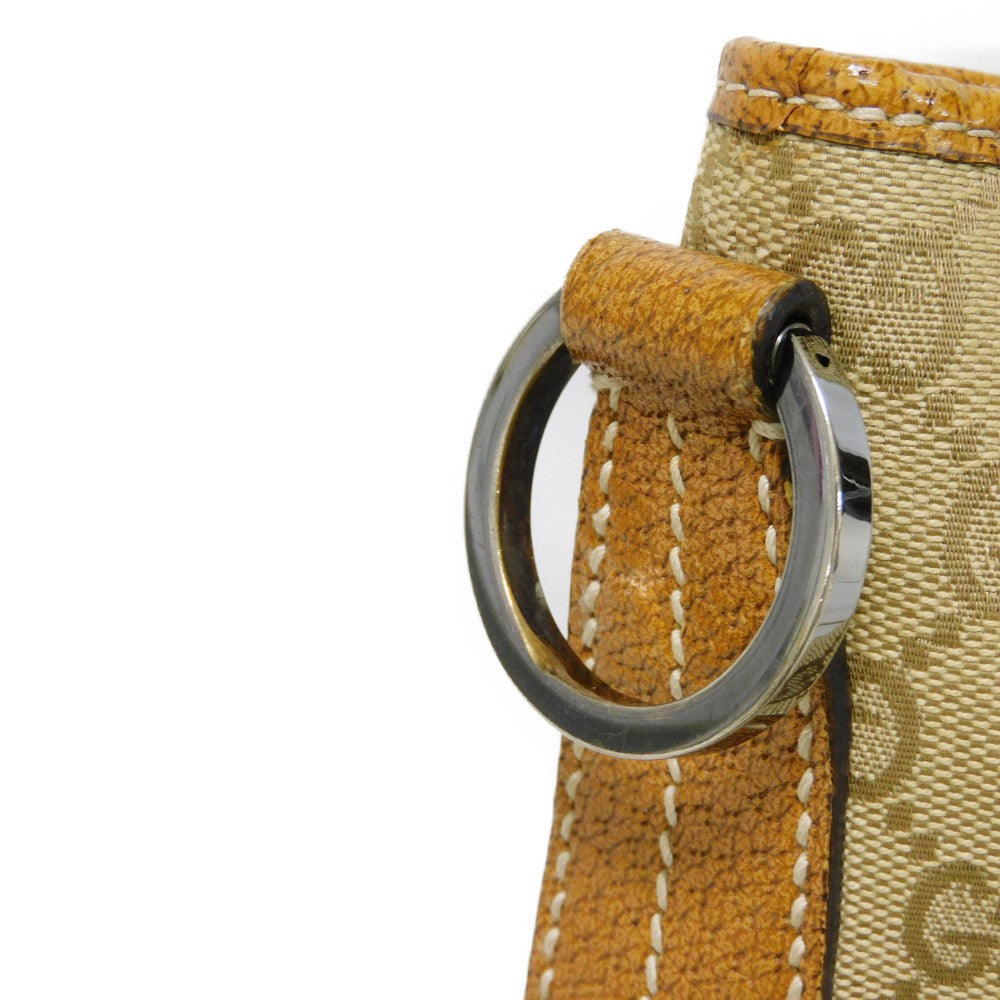 GUCCI Shoulder Bag 113013 GG canvas x pigskin beige Double G Brown Crossbody GG canvas Messenger bag unisex(Unisex) Used