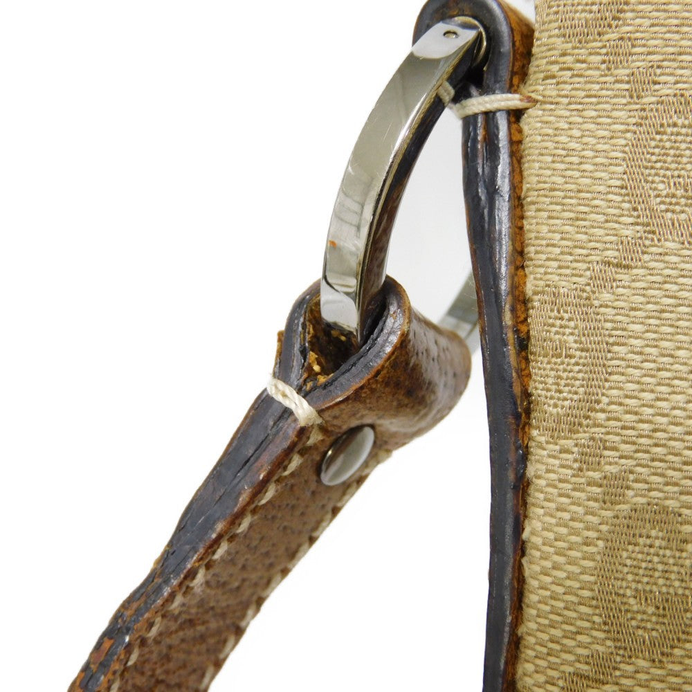 GUCCI Shoulder Bag 113013 GG canvas x pigskin beige Double G Brown Crossbody GG canvas Messenger bag unisex(Unisex) Used