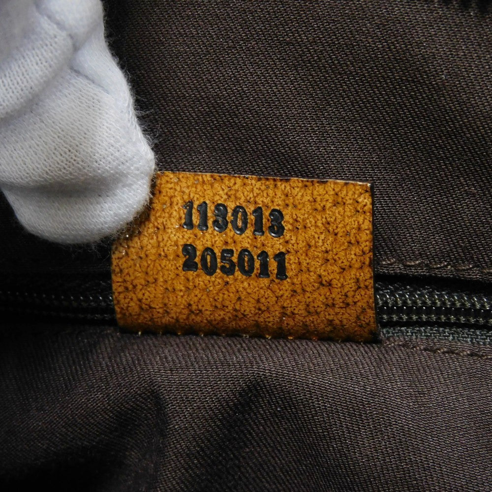 GUCCI Shoulder Bag 113013 GG canvas x pigskin beige Double G Brown Crossbody GG canvas Messenger bag unisex(Unisex) Used