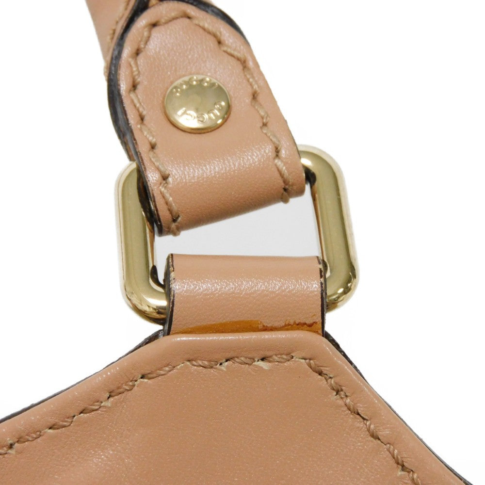 GUCCI Handbag 211944 Diamante canvas x calf leather beige Interlocking G Calfskin Pink Beige Diamante Sookie Tote Bag Women Used