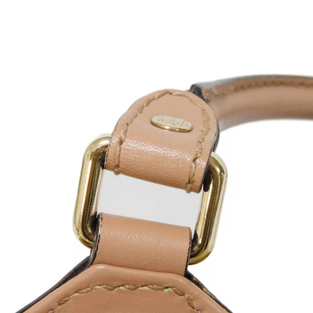 GUCCI Handbag 211944 Diamante canvas x calf leather beige Interlocking G Calfskin Pink Beige Diamante Sookie Tote Bag Women Used