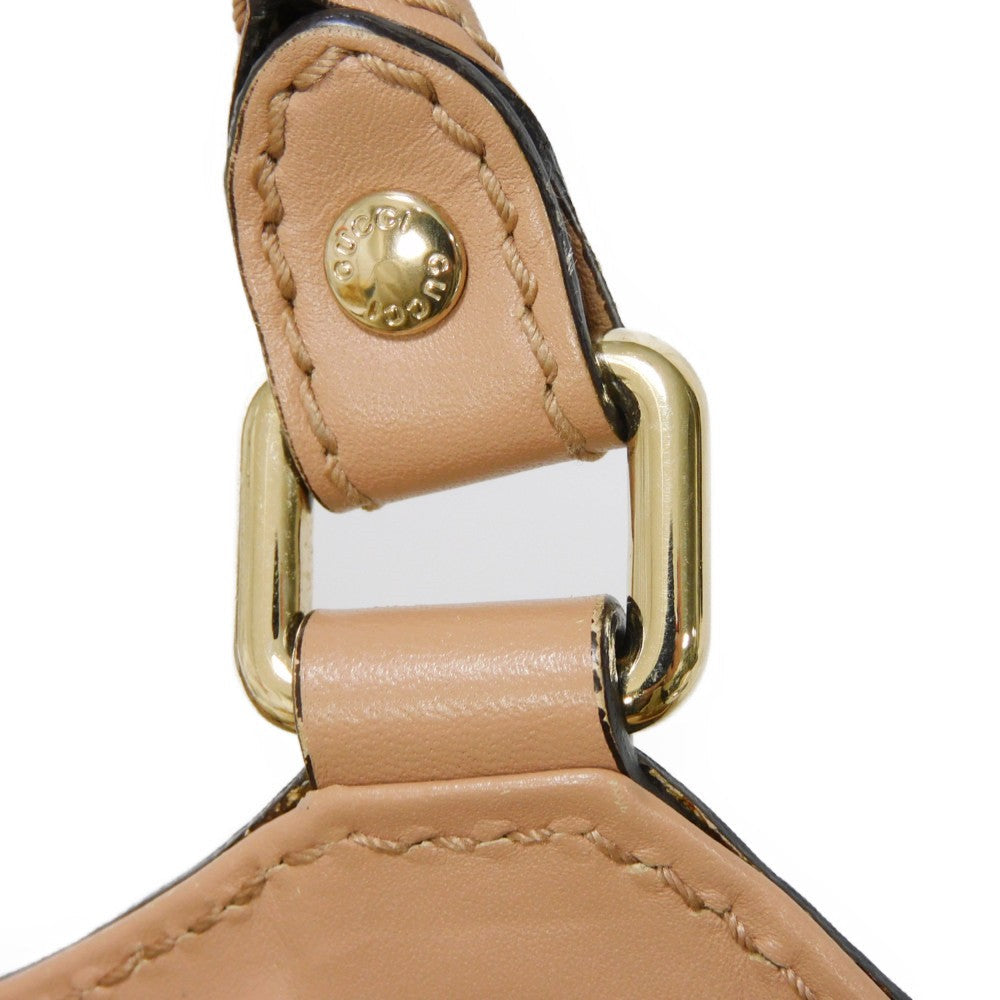 GUCCI Handbag 211944 Diamante canvas x calf leather beige Interlocking G Calfskin Pink Beige Diamante Sookie Tote Bag Women Used
