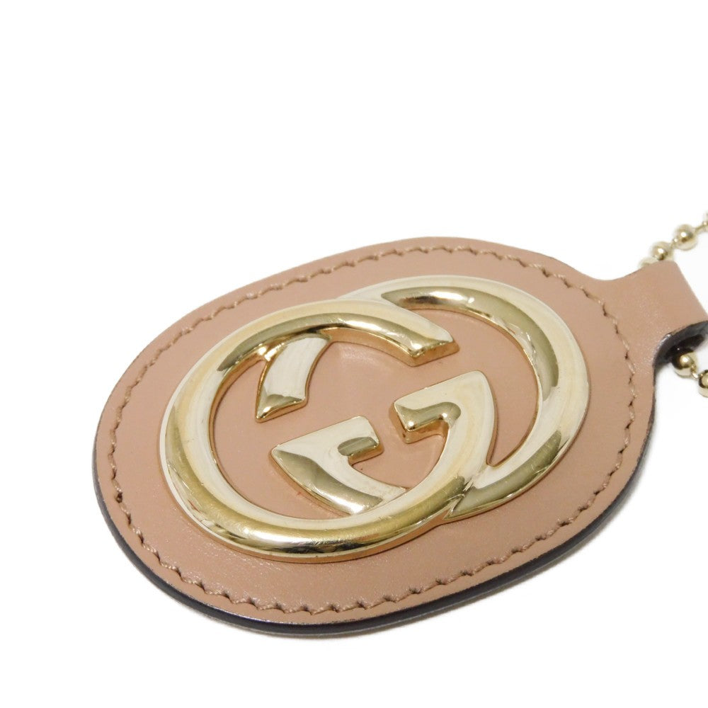 GUCCI Handbag 211944 Diamante canvas x calf leather beige Interlocking G Calfskin Pink Beige Diamante Sookie Tote Bag Women Used