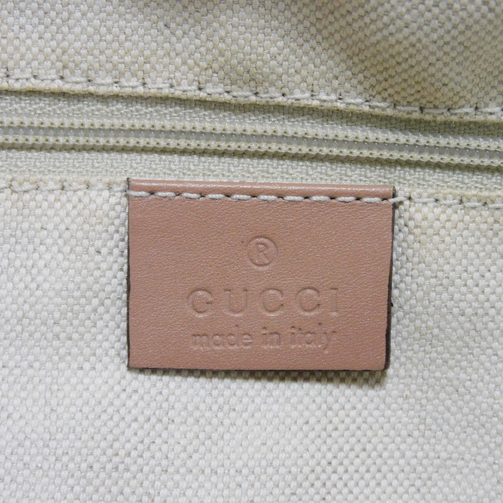 GUCCI Handbag 211944 Diamante canvas x calf leather beige Interlocking G Calfskin Pink Beige Diamante Sookie Tote Bag Women Used