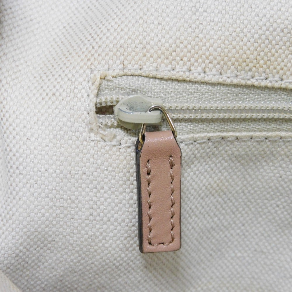 GUCCI Handbag 211944 Diamante canvas x calf leather beige Interlocking G Calfskin Pink Beige Diamante Sookie Tote Bag Women Used