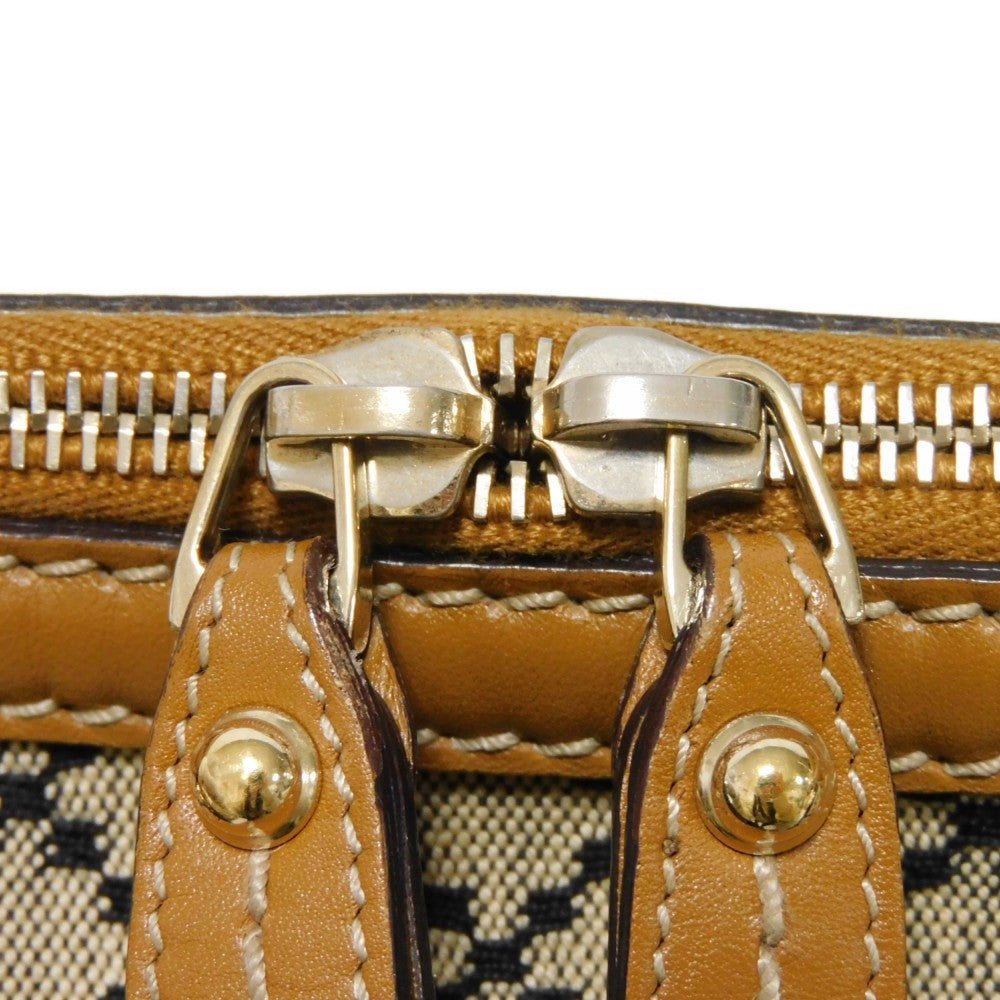 GUCCI Handbag 247902 Diamante canvas x calf leather beige Black Calfskin Brown 2WAY Shoulder Bag Diamante Sookie Tote Bag Women Used