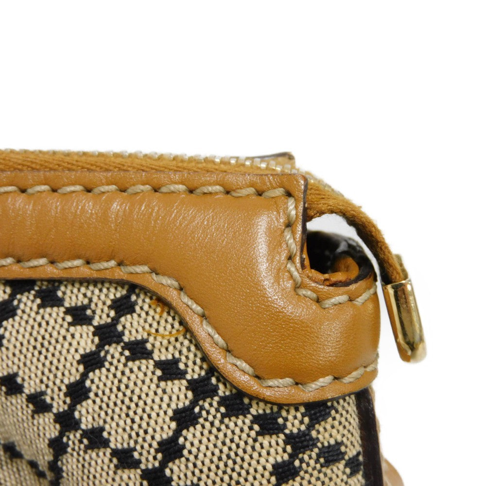 GUCCI Handbag 247902 Diamante canvas x calf leather beige Black Calfskin Brown 2WAY Shoulder Bag Diamante Sookie Tote Bag Women Used