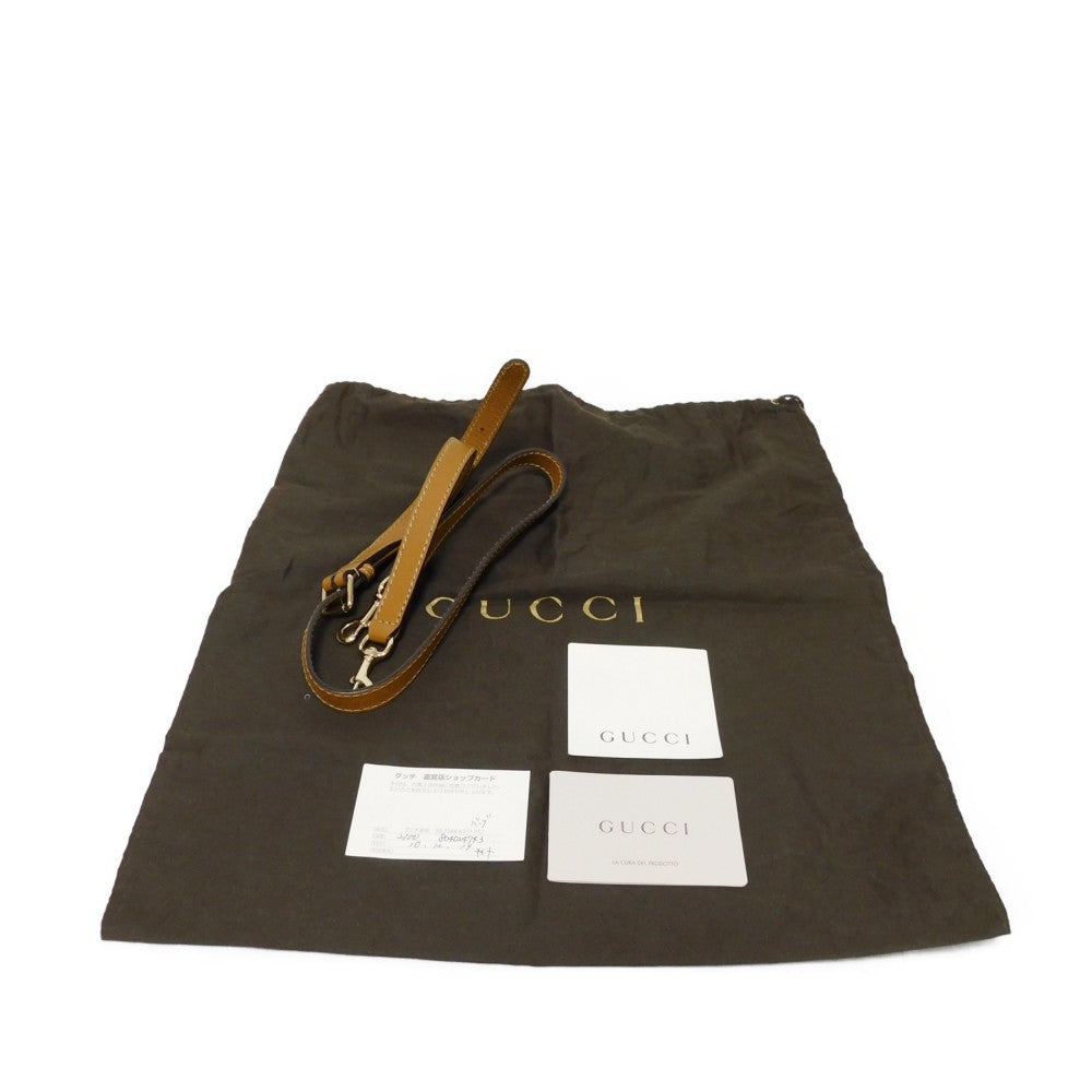 GUCCI Handbag 247902 Diamante canvas x calf leather beige Black Calfskin Brown 2WAY Shoulder Bag Diamante Sookie Tote Bag Women Used