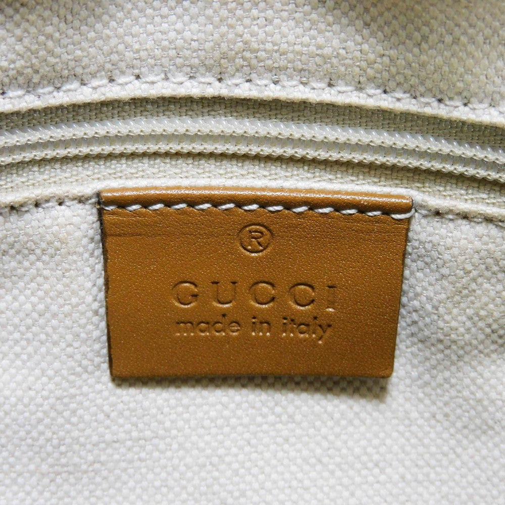 GUCCI Handbag 247902 Diamante canvas x calf leather beige Black Calfskin Brown 2WAY Shoulder Bag Diamante Sookie Tote Bag Women Used