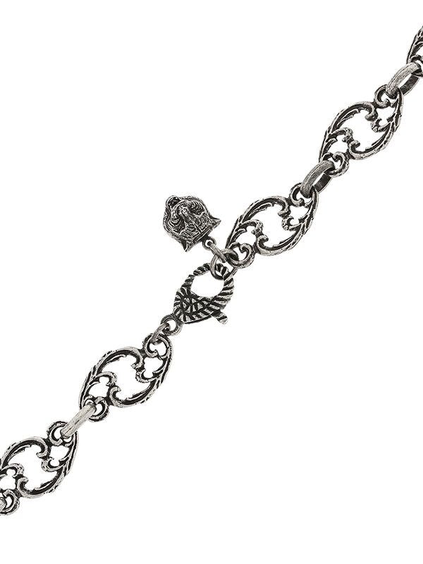 Gucci GG Marmont Crystal Necklace In Silver