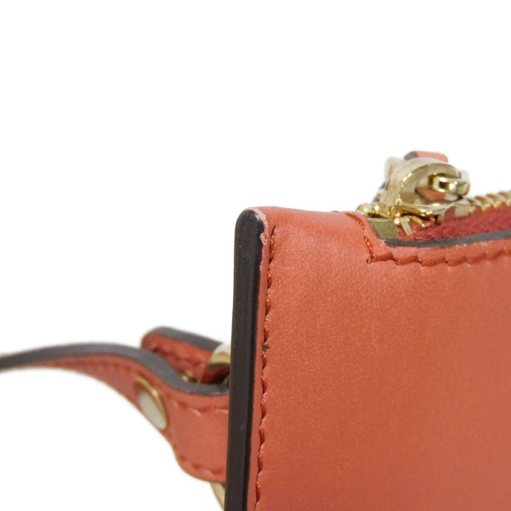 GUCCI Tote Bag 247209 linen natural Calfskin Terracotta Shoulder Bag logo Craft Medium Tote Women Used