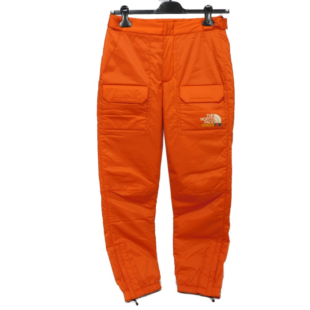 GUCCI Pants 663764 XAAC6 6677 Nylonx poly Urethane Orange logo web stripe padding drawstring S 175/78A unused North Face Nylon Cargo mens S (175/78A) Used