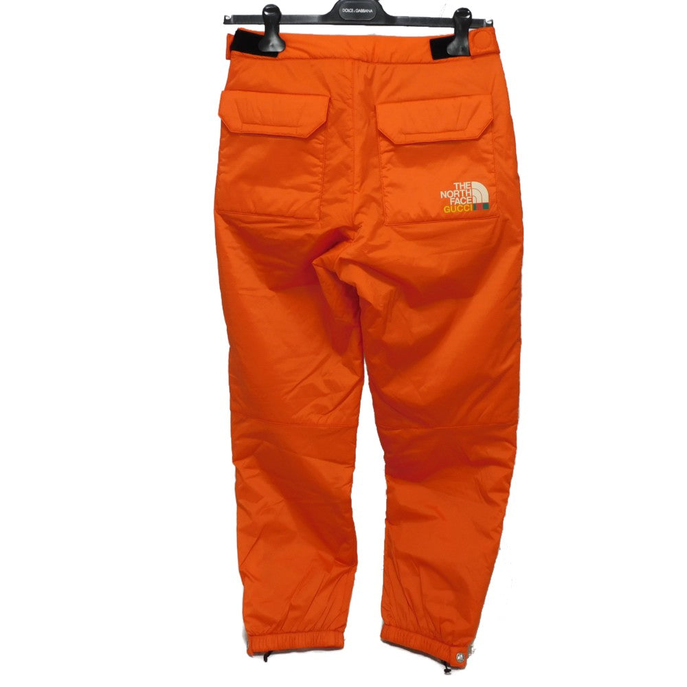 GUCCI Pants 663764 XAAC6 6677 Nylonx poly Urethane Orange logo web stripe padding drawstring S 175/78A unused North Face Nylon Cargo mens S (175/78A) Used