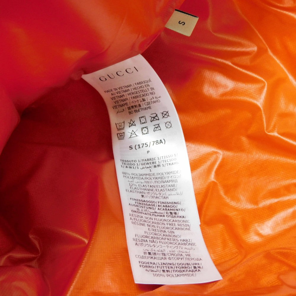 GUCCI Pants 663764 XAAC6 6677 Nylonx poly Urethane Orange logo web stripe padding drawstring S 175/78A unused North Face Nylon Cargo mens S (175/78A) Used