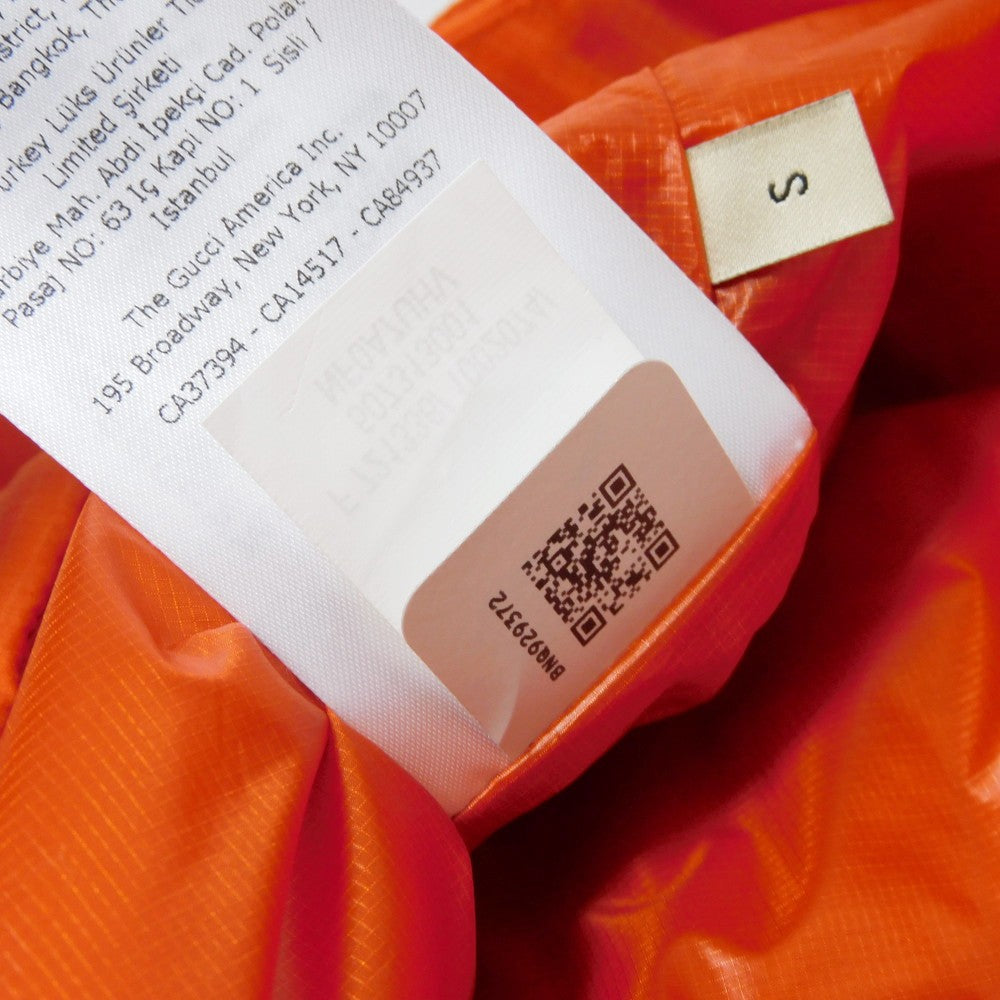GUCCI Pants 663764 XAAC6 6677 Nylonx poly Urethane Orange logo web stripe padding drawstring S 175/78A unused North Face Nylon Cargo mens S (175/78A) Used