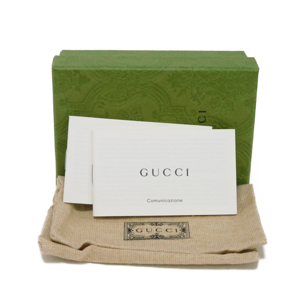 GUCCI Bangle 702912 I6656 0425 plating black Trefoil logo GG rhinestone L Adidas Enamel and crystal cuff bracelet unisex(Unisex) Used
