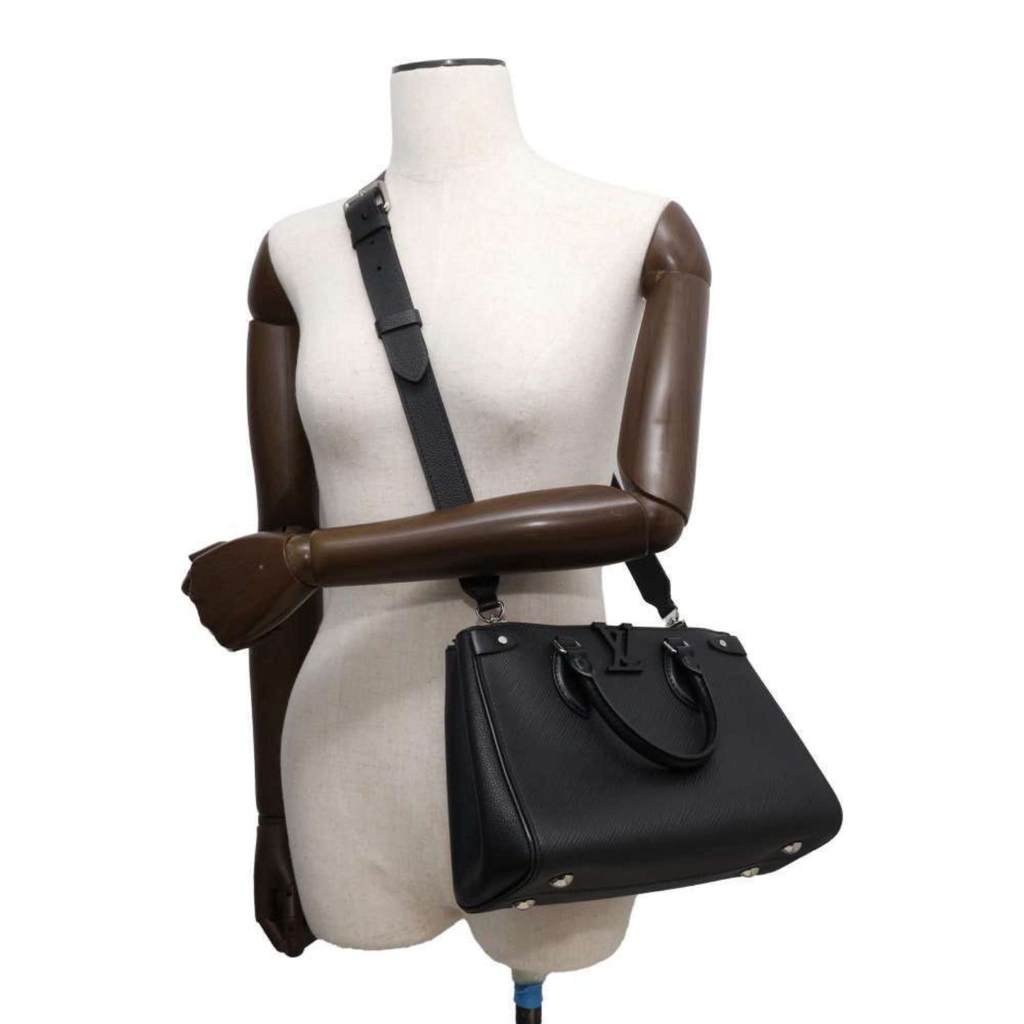 Louis Vuitton Epi  Noir Epi Leather Handbag