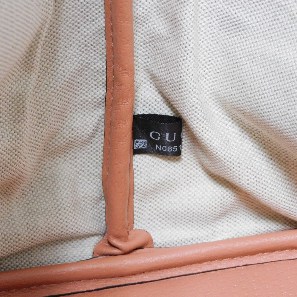 GUCCI Tote Bag 741424 FACC5 5748 GG canvas x calf leather pink Double G WG Shoulder Bag GG canvas GG Ophidia Large Tote Women Used