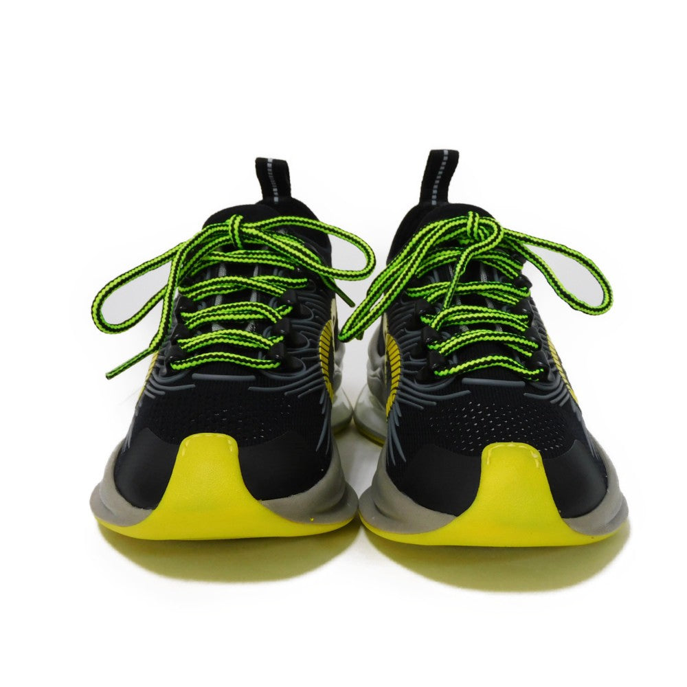 GUCCI sneakers 680939 USM10 8480 fabric black Interlocking G Technical knit run 35 1/2
