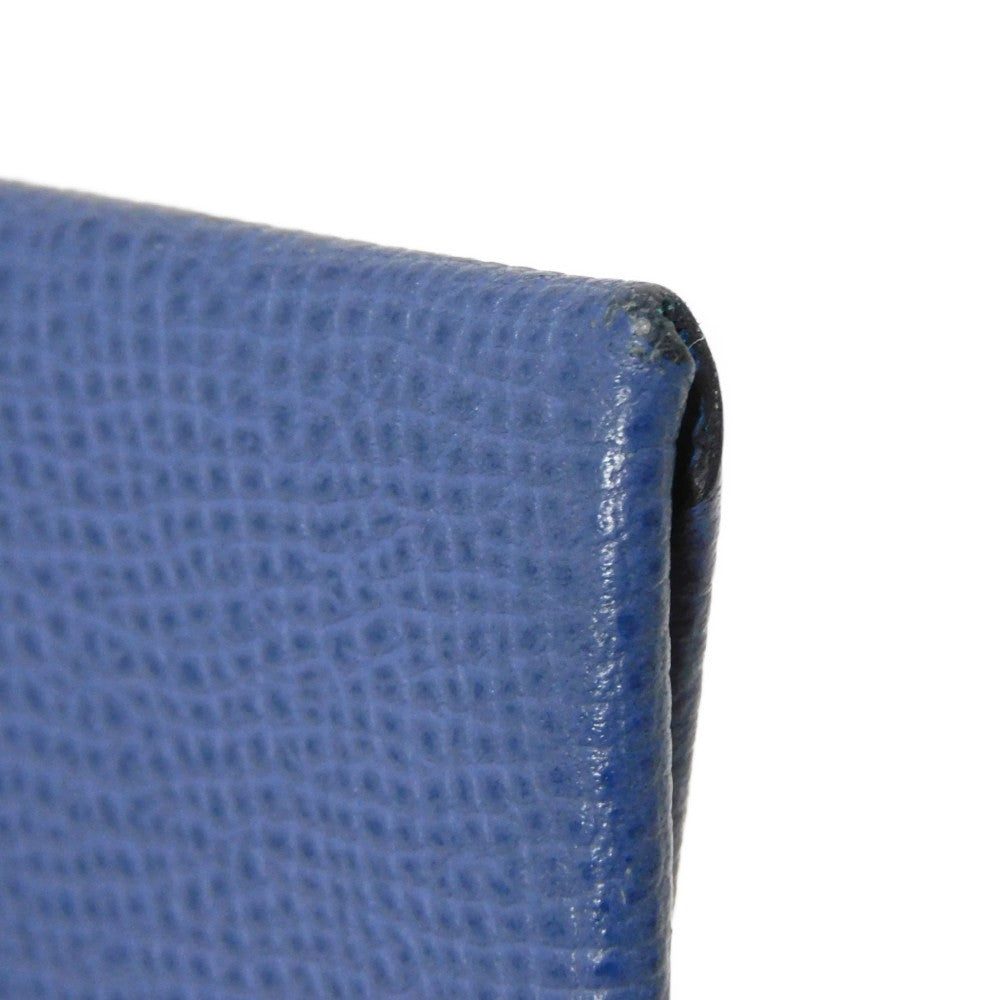 HERMES Coin case H078357CKAE Epsom Blue Brighton x Blue Izmir Blue Brighton Blue Izmir Bicolor Coin Pocket Wallet Verso Bastia unisex(Unisex) Used