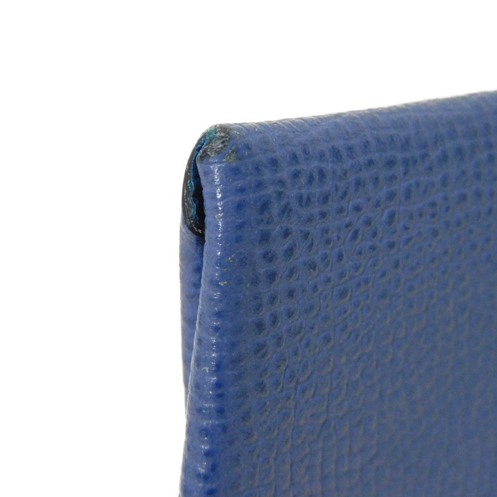 HERMES Coin case H078357CKAE Epsom Blue Brighton x Blue Izmir Blue Brighton Blue Izmir Bicolor Coin Pocket Wallet Verso Bastia unisex(Unisex) Used