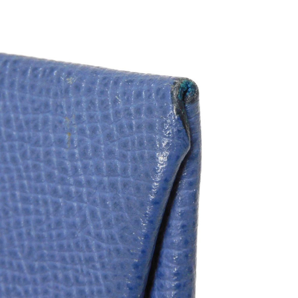 HERMES Coin case H078357CKAE Epsom Blue Brighton x Blue Izmir Blue Brighton Blue Izmir Bicolor Coin Pocket Wallet Verso Bastia unisex(Unisex) Used