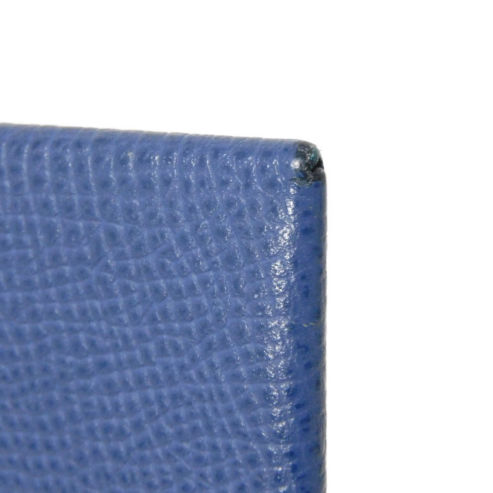 HERMES Coin case H078357CKAE Epsom Blue Brighton x Blue Izmir Blue Brighton Blue Izmir Bicolor Coin Pocket Wallet Verso Bastia unisex(Unisex) Used