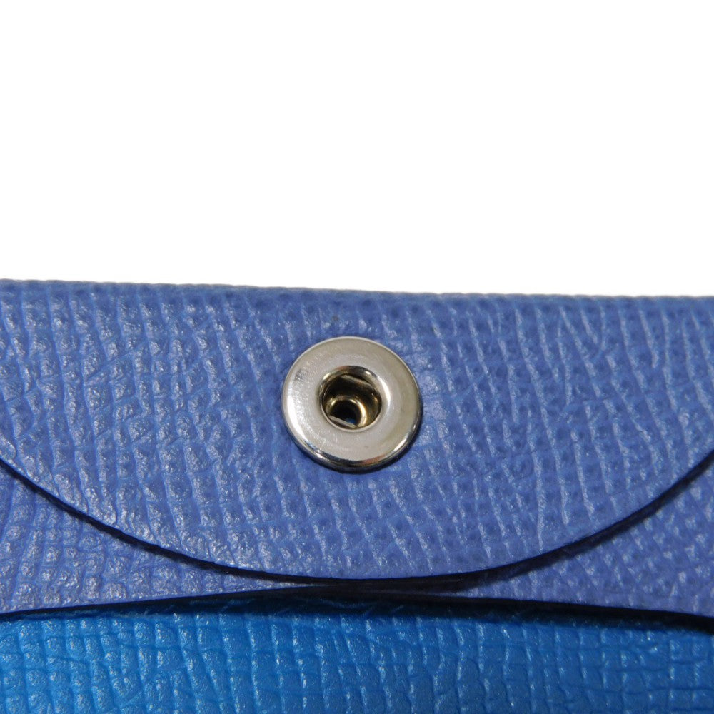 HERMES Coin case H078357CKAE Epsom Blue Brighton x Blue Izmir Blue Brighton Blue Izmir Bicolor Coin Pocket Wallet Verso Bastia unisex(Unisex) Used
