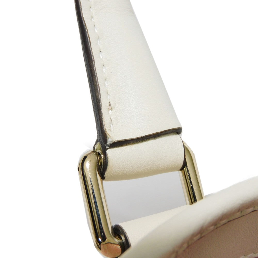 GUCCI Tote Bag 257302 GG canvas x calf leather Light pink Leather Patch Ivory Bicolor Shoulder Bag Logo embossing GG canvas tote unisex(Unisex) Used