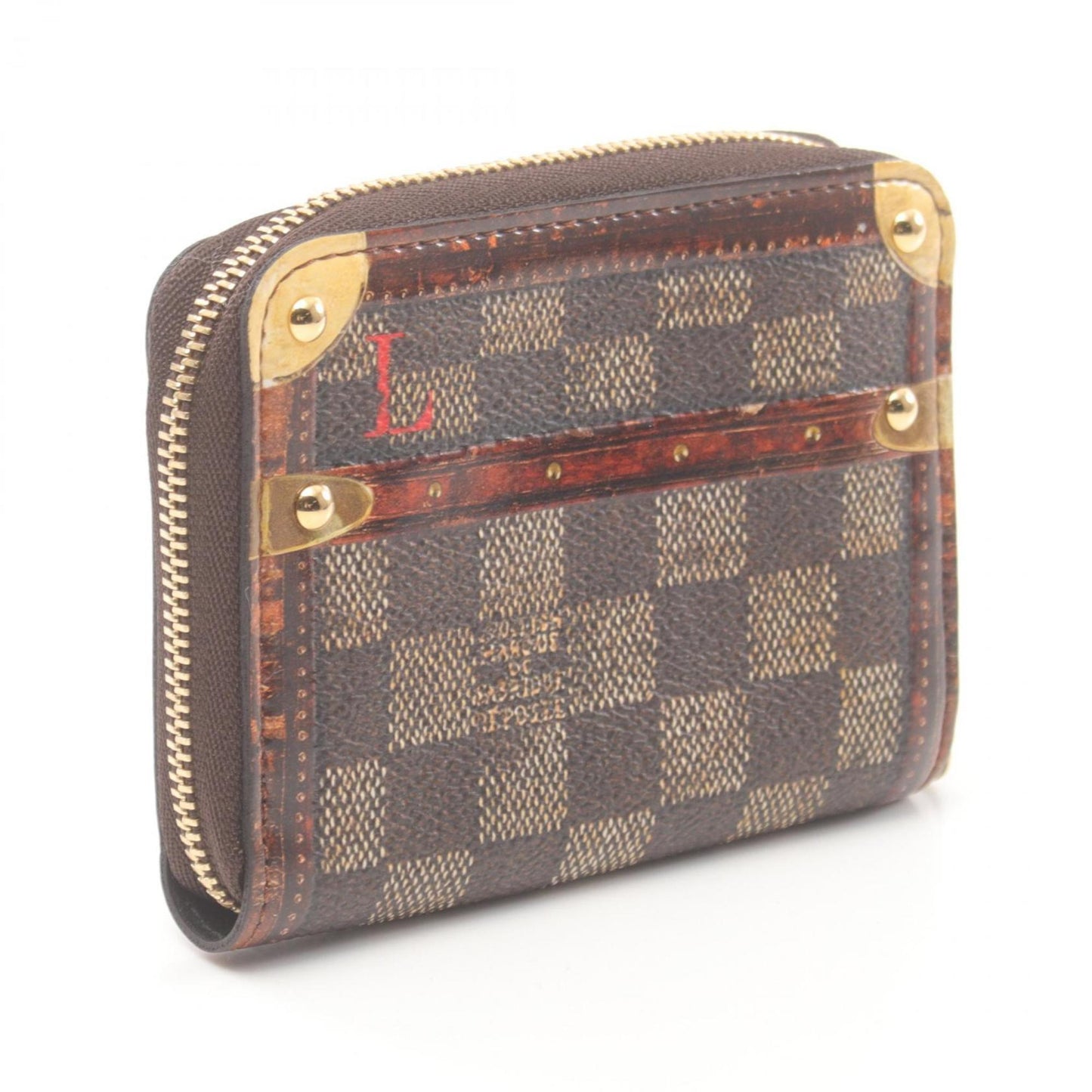 Louis Vuitton  Damier Canvas Coated Canvas Leather Coin Purse/Coin Case