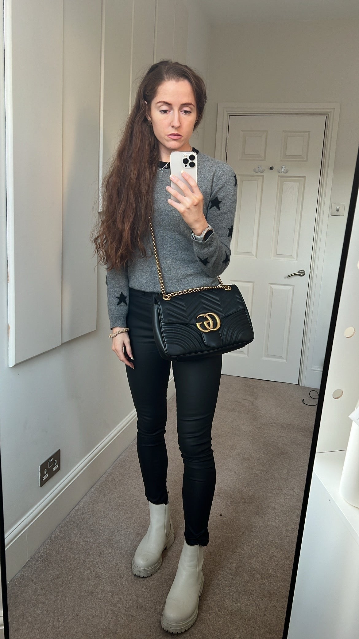 Gucci GG Black Marmont Medium Shoulder Bag (RRP £2,340)