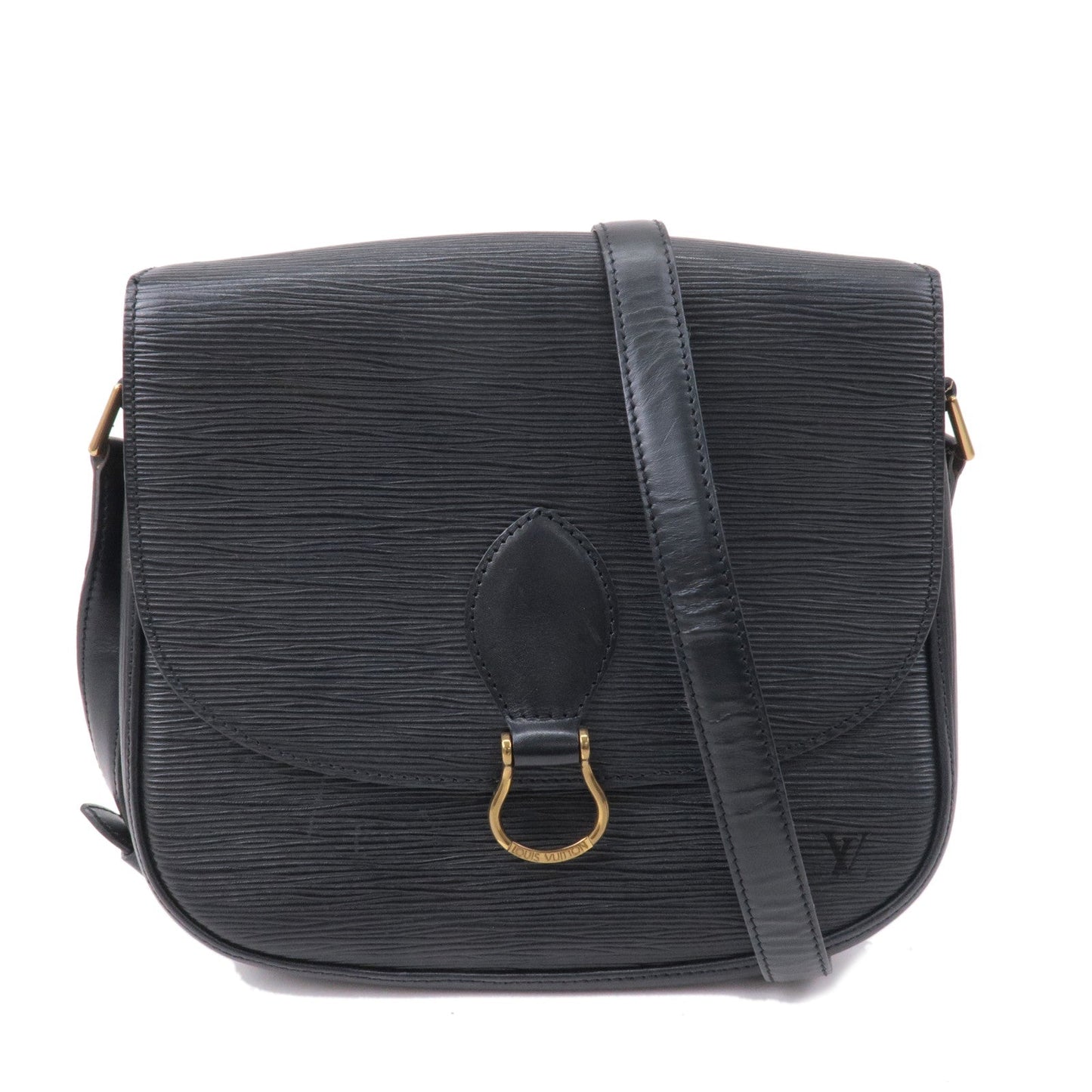 Louis Vuitton Epi Saint Cloud Shoulder Bag Black Noir M52192