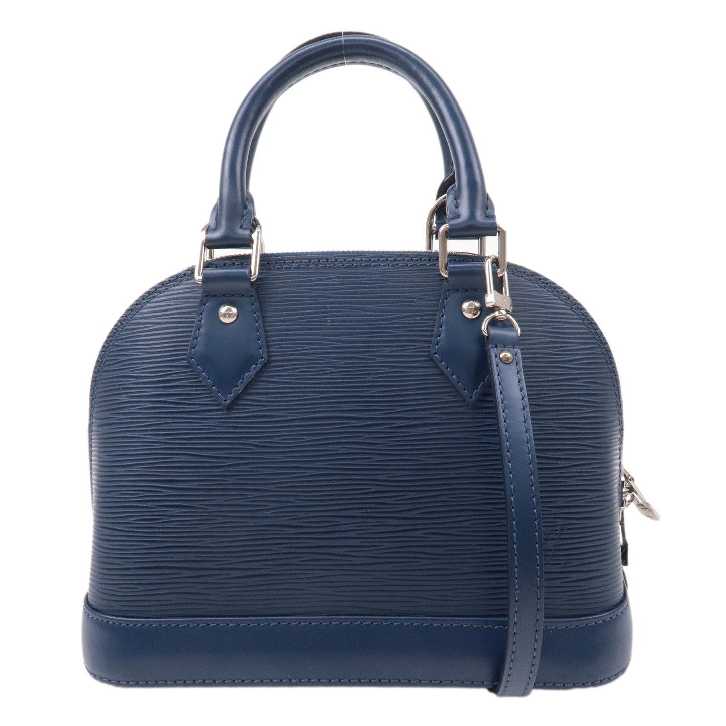 Louis Vuitton Epi Alma BB 2Way Bag Andigo Blue M40855