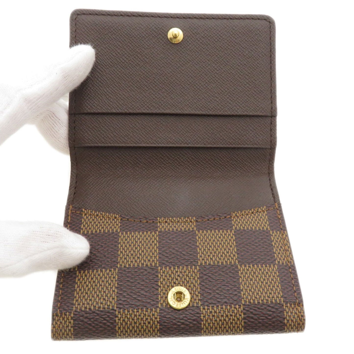 Louis Vuitton Damier Damier Canvas Ebene Damier Canvas Coin Purse/Coin Case