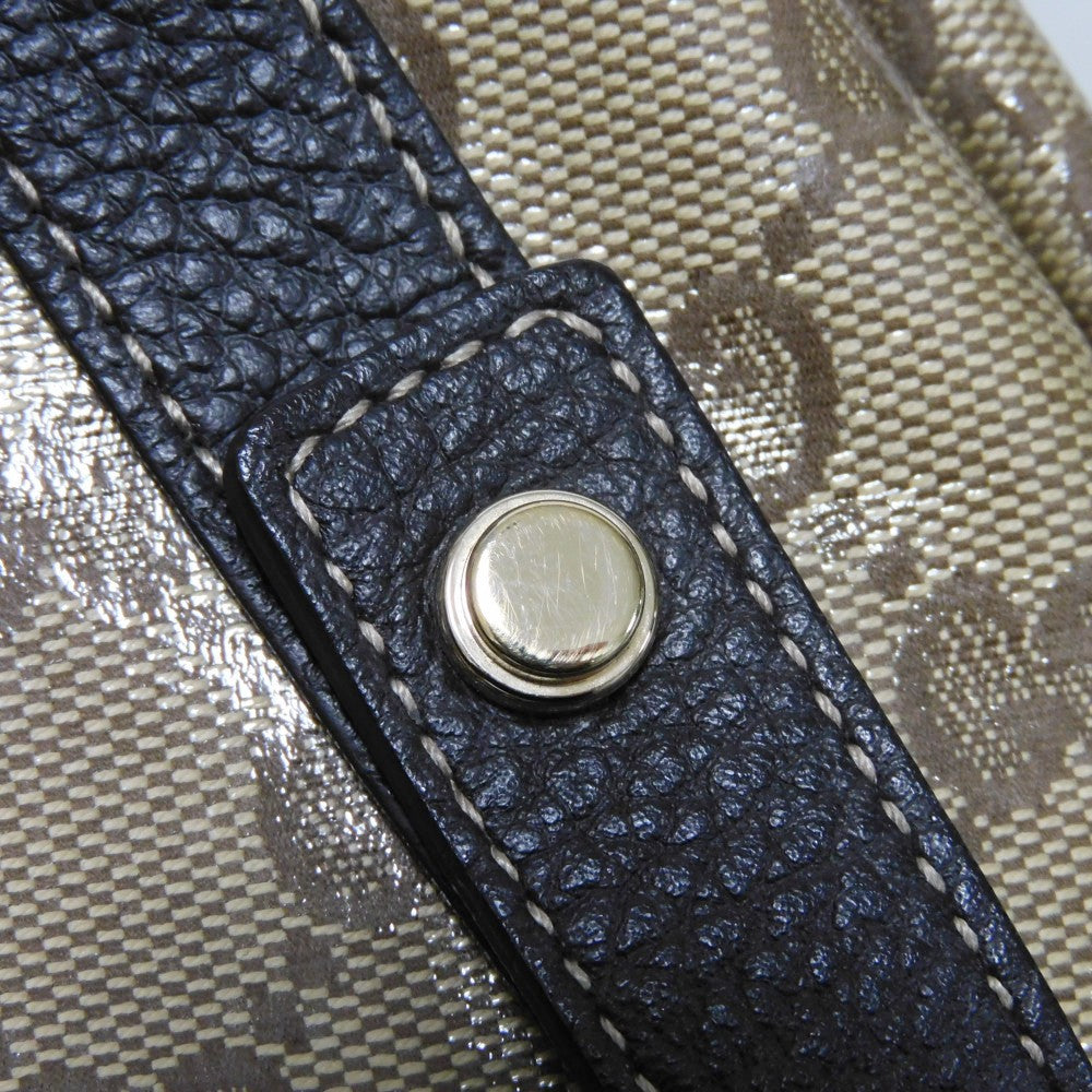 GUCCI Tote Bag 293578 GG Crystal Canvas (Plastics finish) beige Brown Plastics Coated Shoulder Bag GG Crystal Tote unisex(Unisex) Used