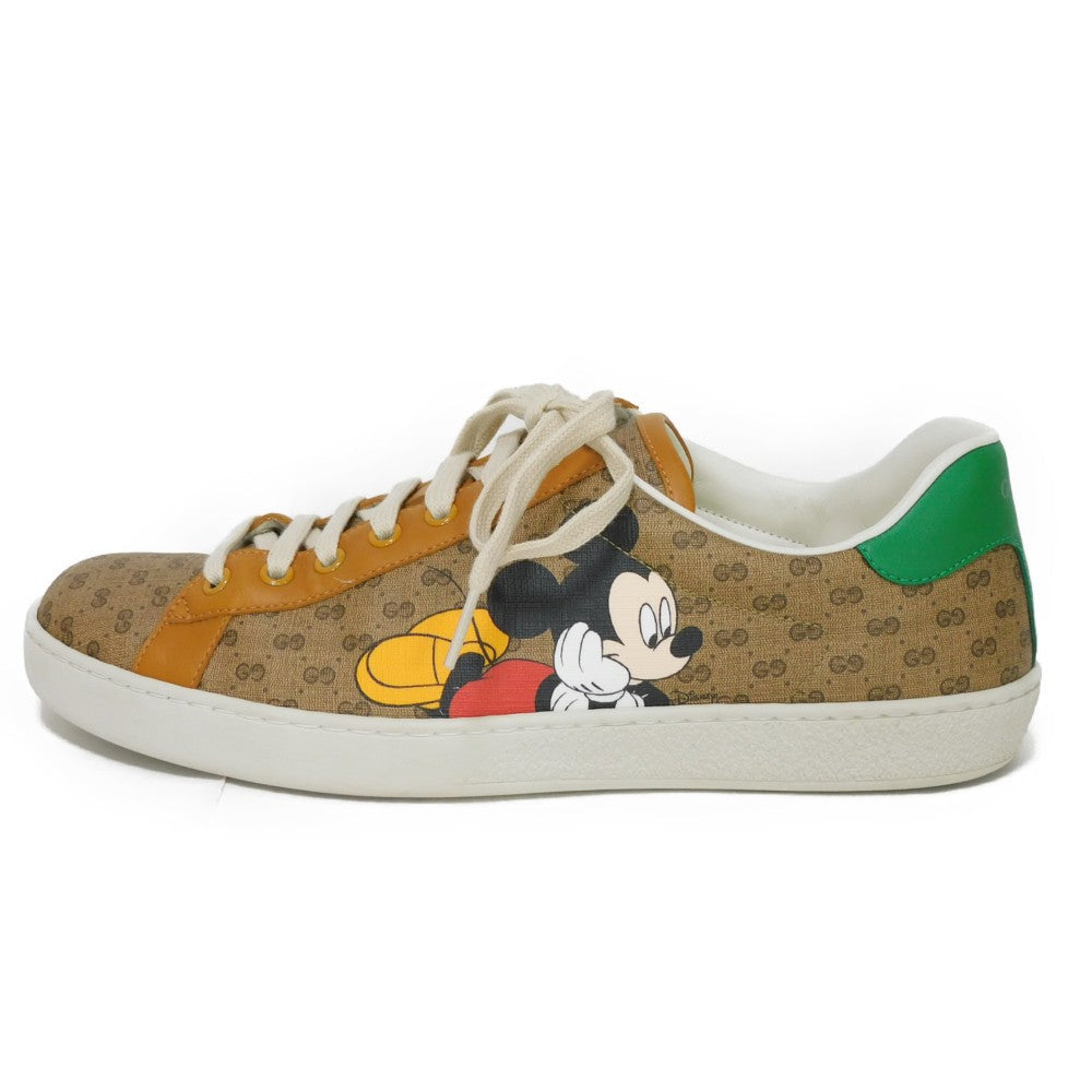 GUCCI sneakers 602548 HWM10 8961 GG Mini Supreme Brown GG Mini Supreme Ace Mickey Mouse 8 1/2