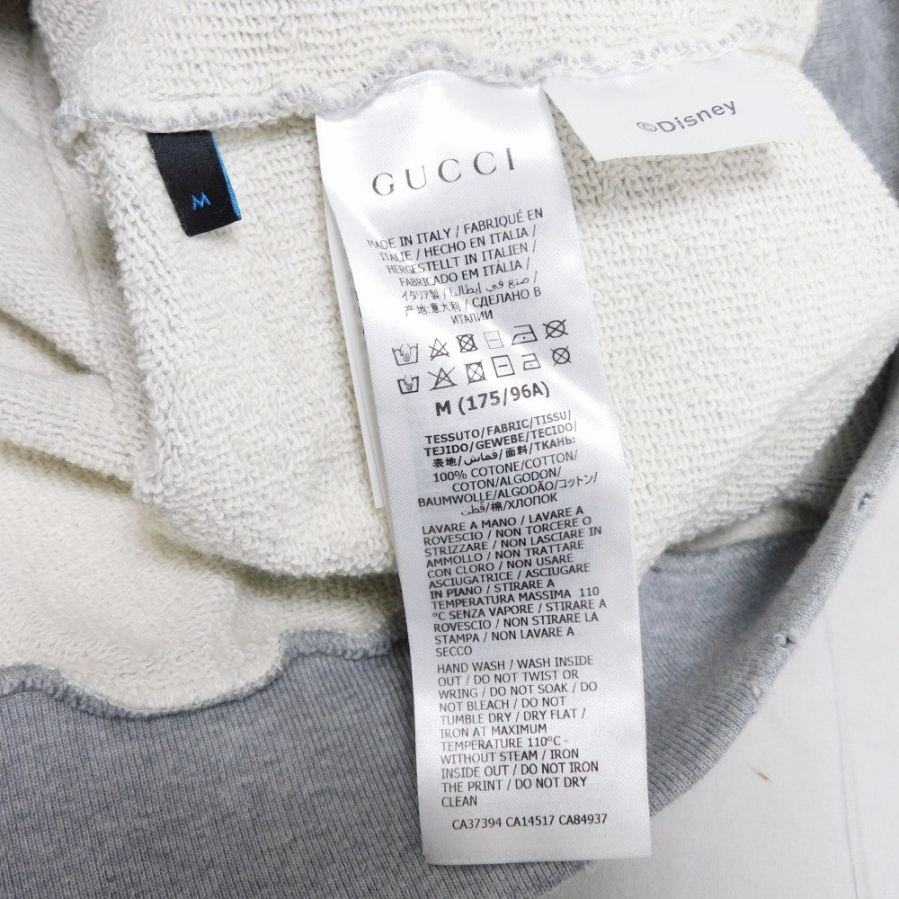 GUCCI sweat 623245 XJDAJ 1230 cotton gray Disney Vintage-like Donald Duck logo print M